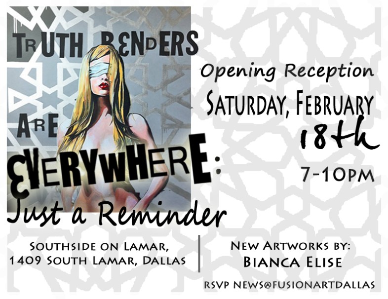 TruthBenders oprening reception Sat., Feb, 18th 2012