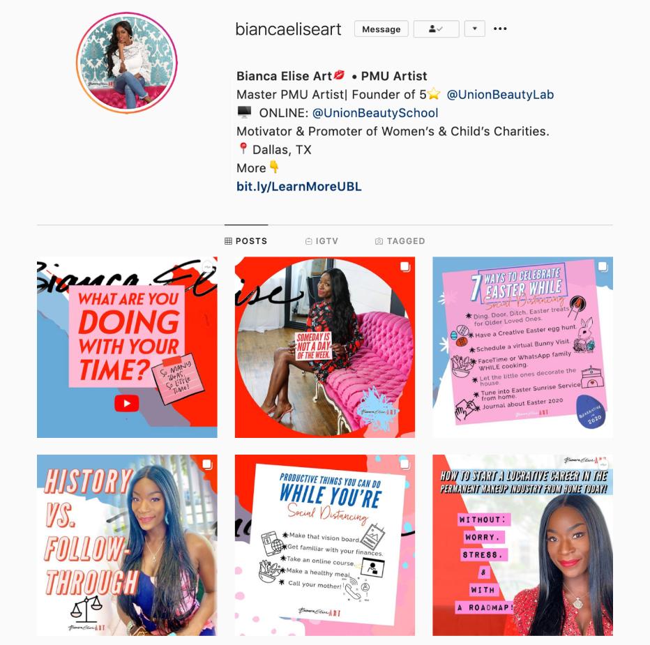 Follow Bianca Elise Art on Instagram!